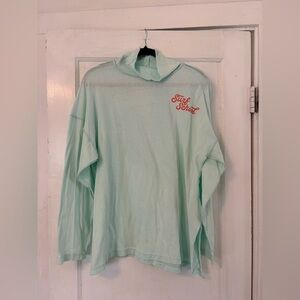We The Free Light Blue-Green Surf School  Long Sleeve Shirt